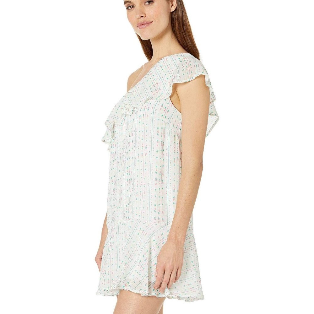 BCBG Generation One Shoulder Ruffle Mini Dress - Picture 5 of 5
